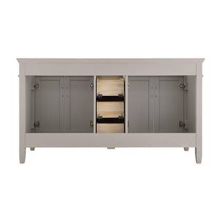 Home Decorators Collection Ashburn 60 in. W x 21.75 in. D Vanity Cabinet in Grey ASGRA6021D