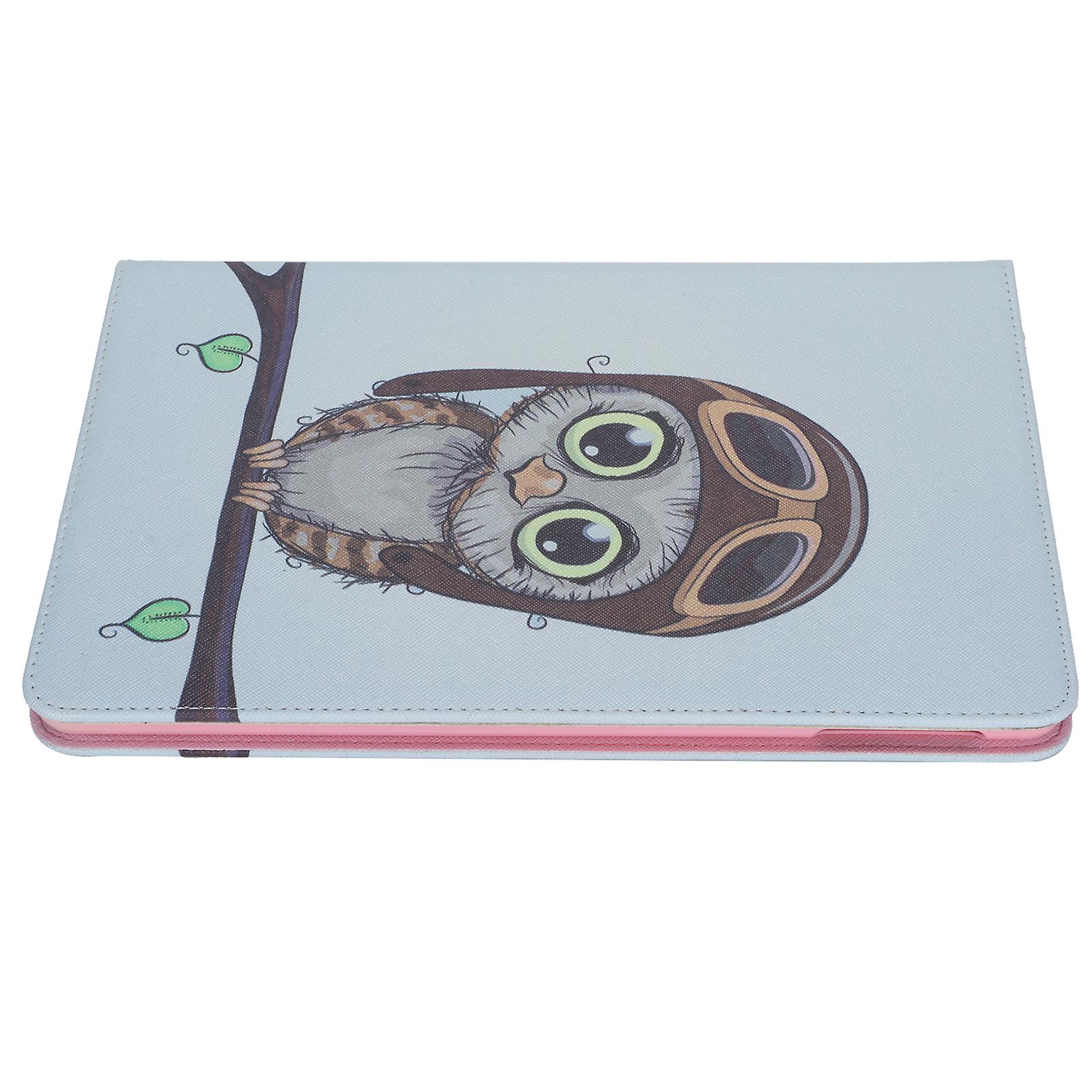 Portable Tablet Pu Protective Holster 360 Universal Protection Painted Leather Case For Ipad 9th Generationowl