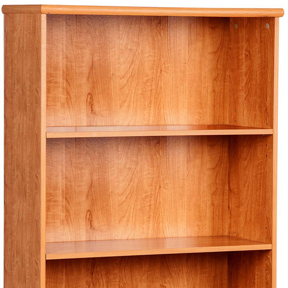 SAINT BIRCH Manchester 72.25 in. Honey Maple 3-Shelf Standard Bookcase SBSF37686BKHM