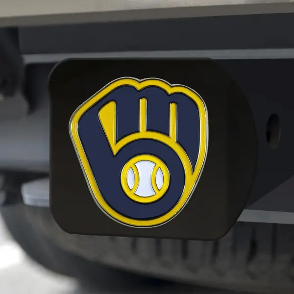 All Star Sports Milwaukee Brewers Black Color Hitch