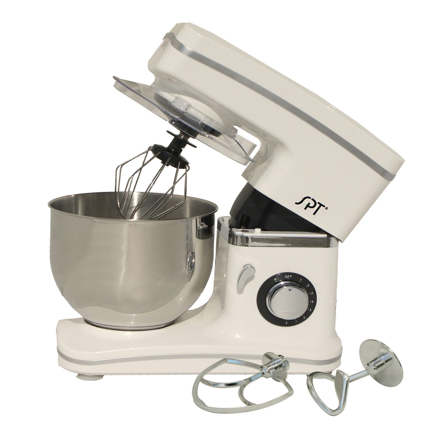 Sunpentown 8-Speed Stand Mixer - White