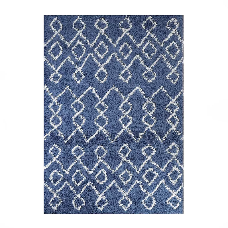 Superior Boho Geometric Shag Area Rug