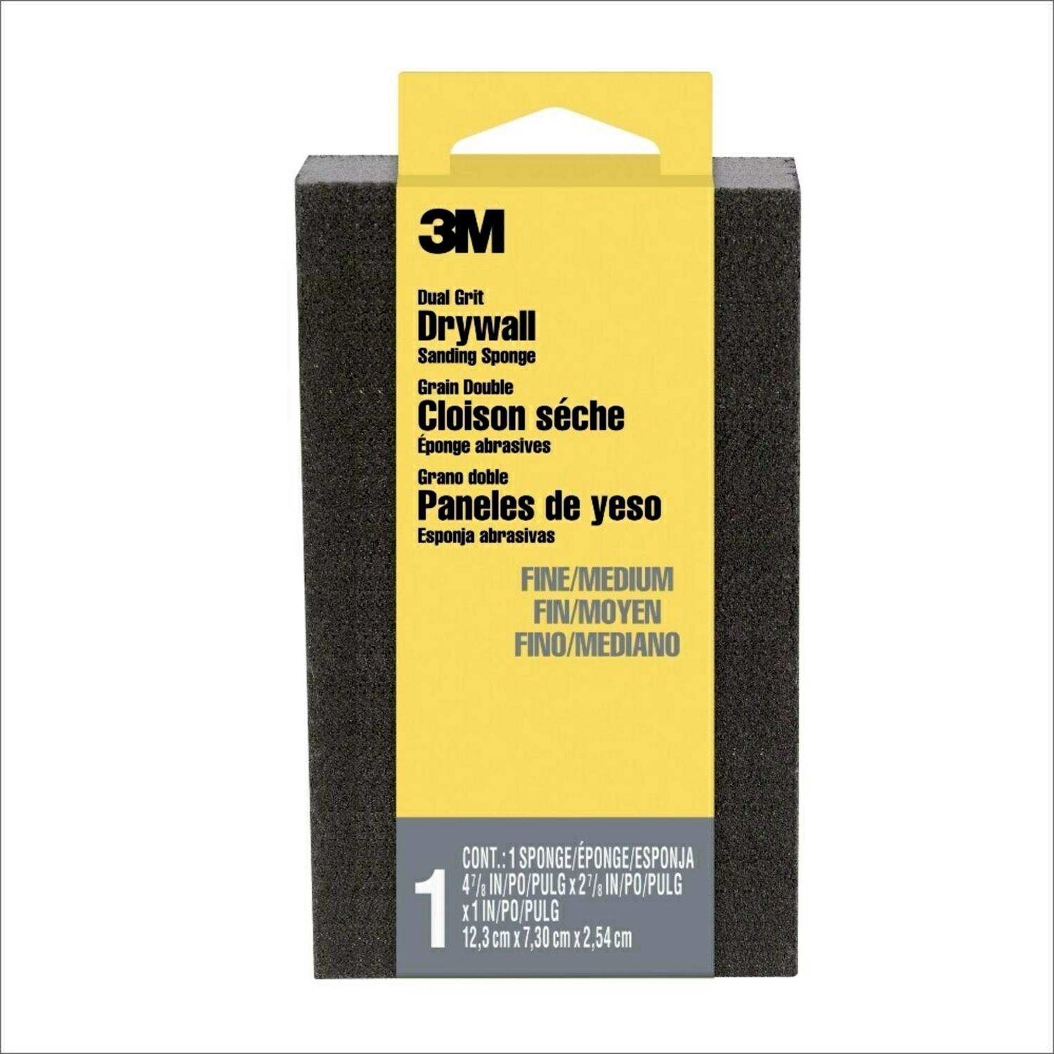 3M 4-7/8 in. L X 4-7/8 in. W X 1 in. Assorted Sanding Sponge