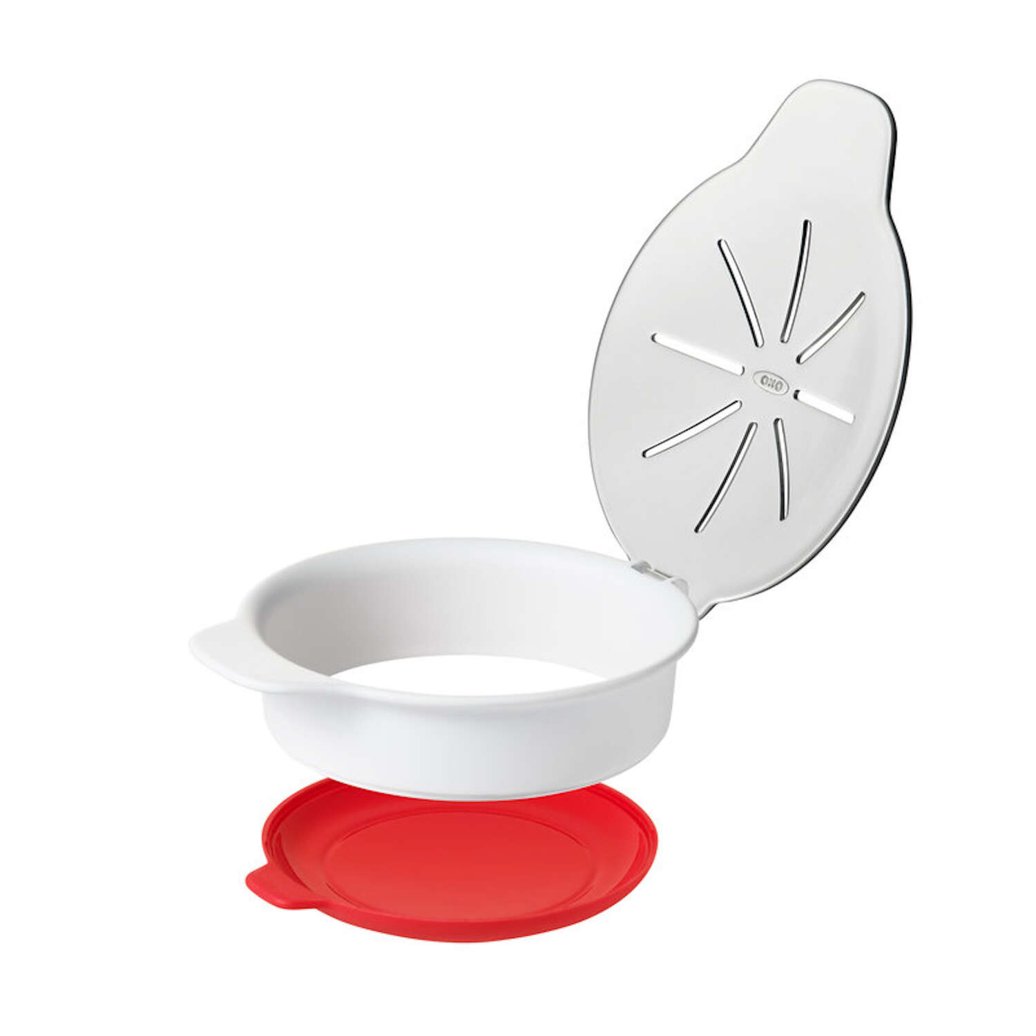 OXO Good Grips Red/White Silicone Microwave Egg Cooker