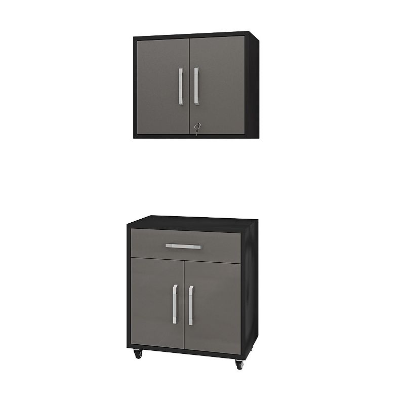 MANHATTAN COMFORT Eiffel 2-Piece Garage Storage Set