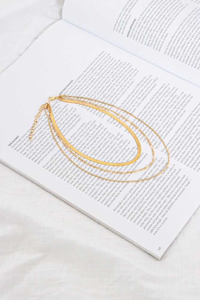 Elevating Status Necklace Gold