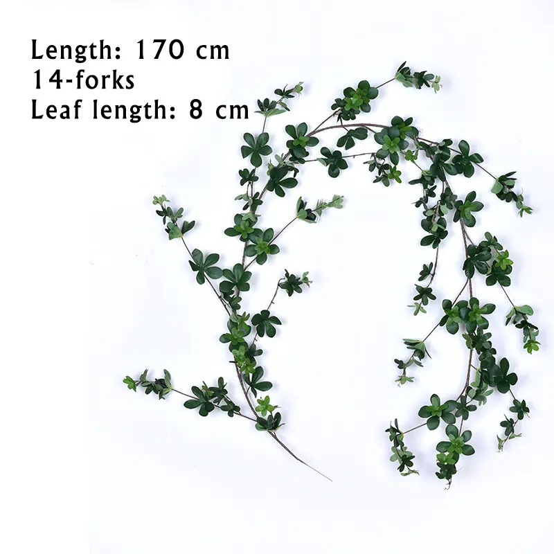 Artificial Wisteriac  artificial green grape leaves other Boston ivy vines decoration