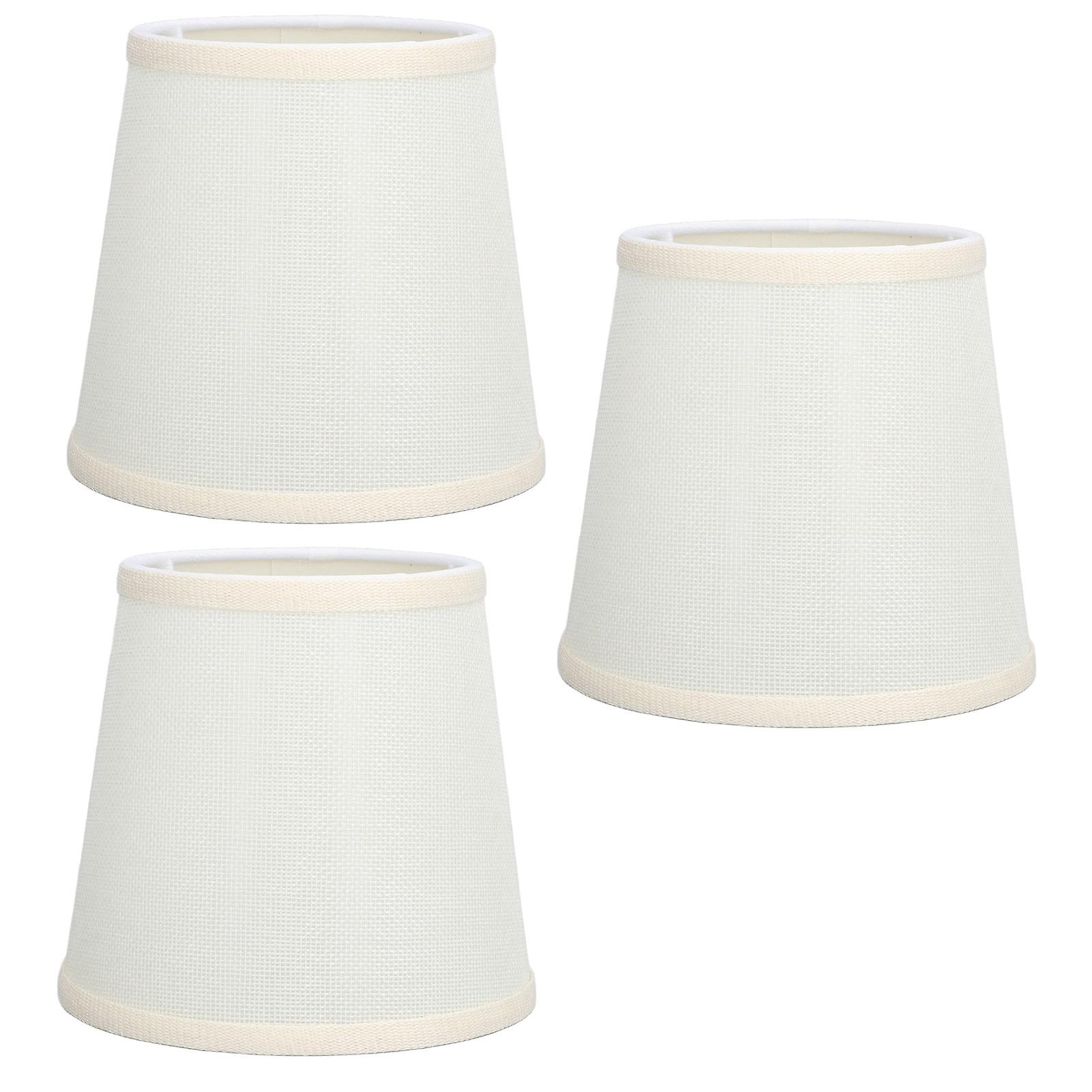 3pcs Table Lampshade Hand Crafted High Transmittance Soft Cloth Highly Durable Safe Design Small Lamp Shades