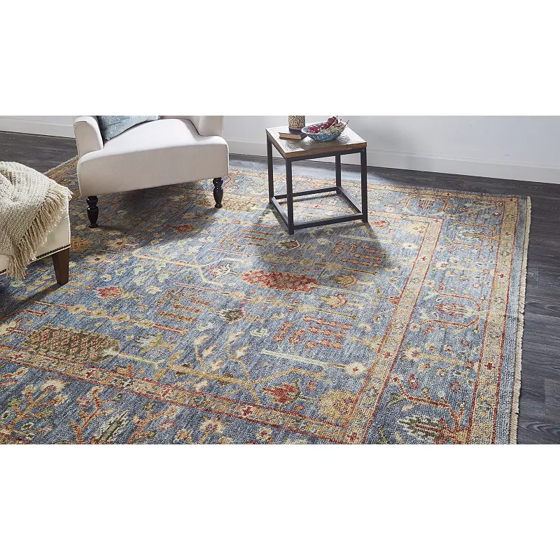 Weave and Wander Irie Traditional Oushak Floral Fauna Rug