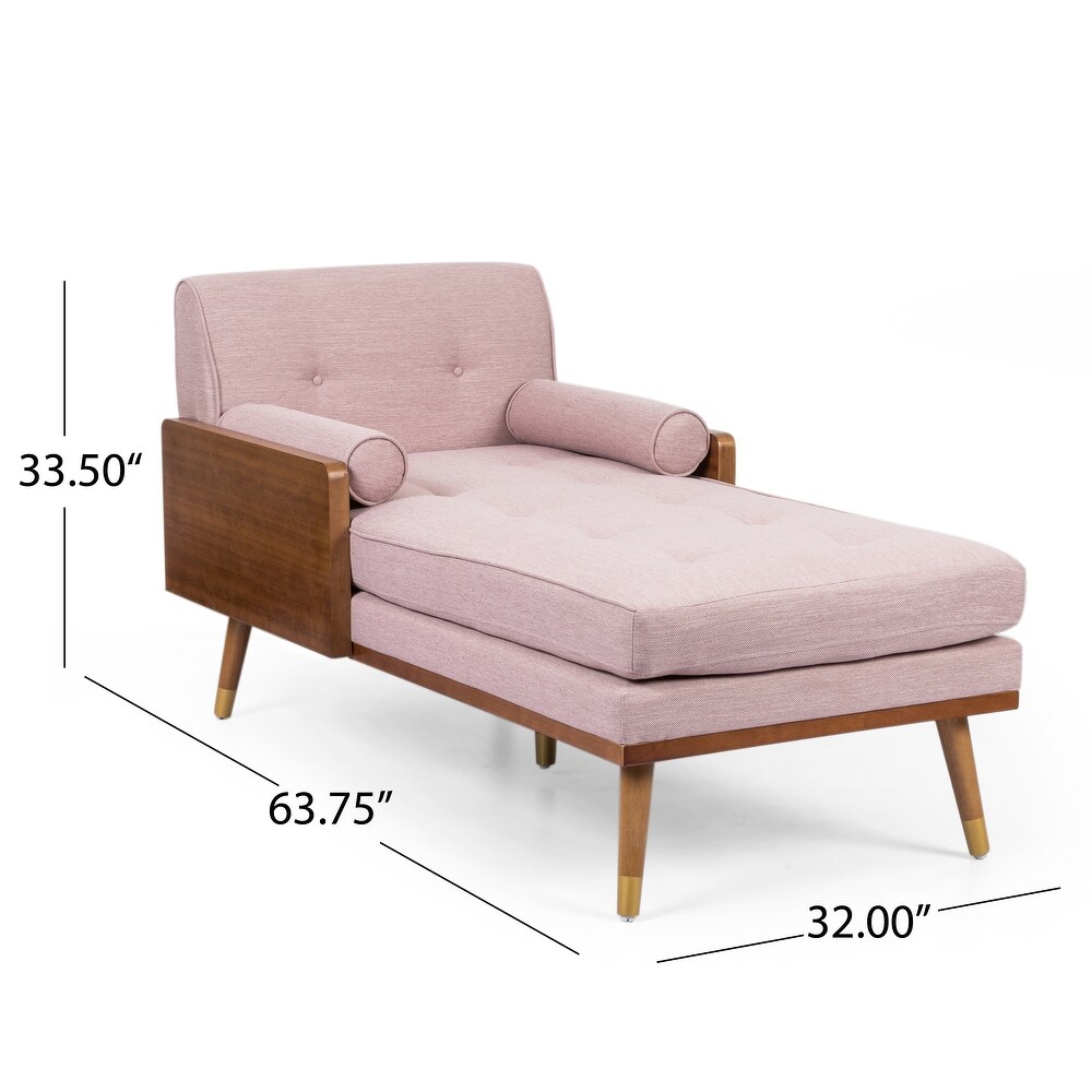 Fortas Mid century Modern Chaise Lounge by Christopher Knight Home   32.00\