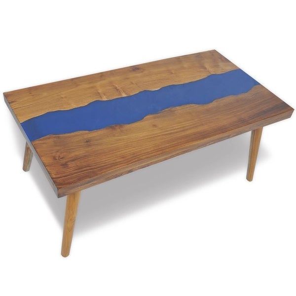 vidaXL Coffee Table Teak Resin 39.4