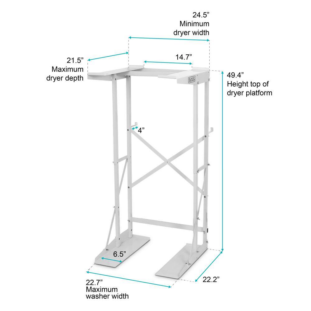 BLACK+DECKER Washer Dryer Stand BWDS