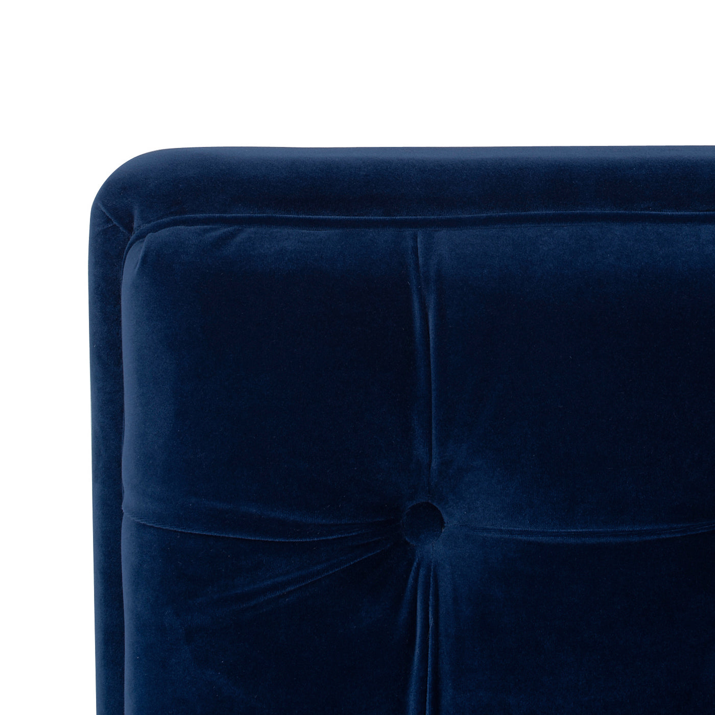 Jack Tufted Tuxedo Sofa Double Cushion, Navy Blue