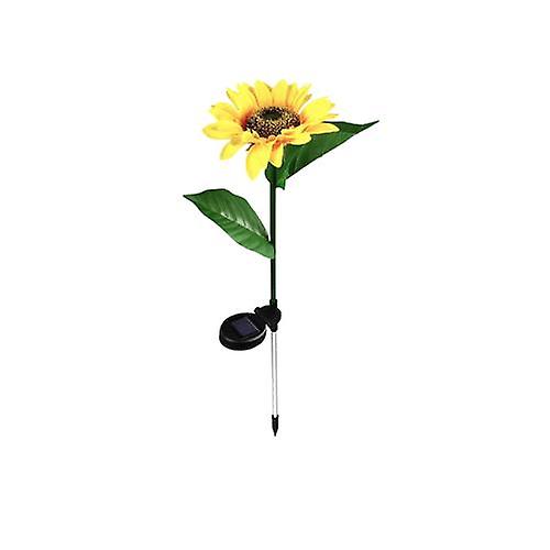 Led Solar Sunflower Outdoor Lawn Light Ip65 Waterproof Pathway Yard Wedding Holiday Garden Decoration Solar Flowers Lamp