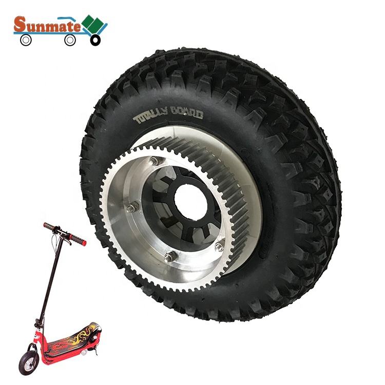 72T Pulley Gear 200MM Electric Scooter Offroad Knobby Pneumatic Wheel 8 Inch 200x50 Tire Tube for Mountain Board