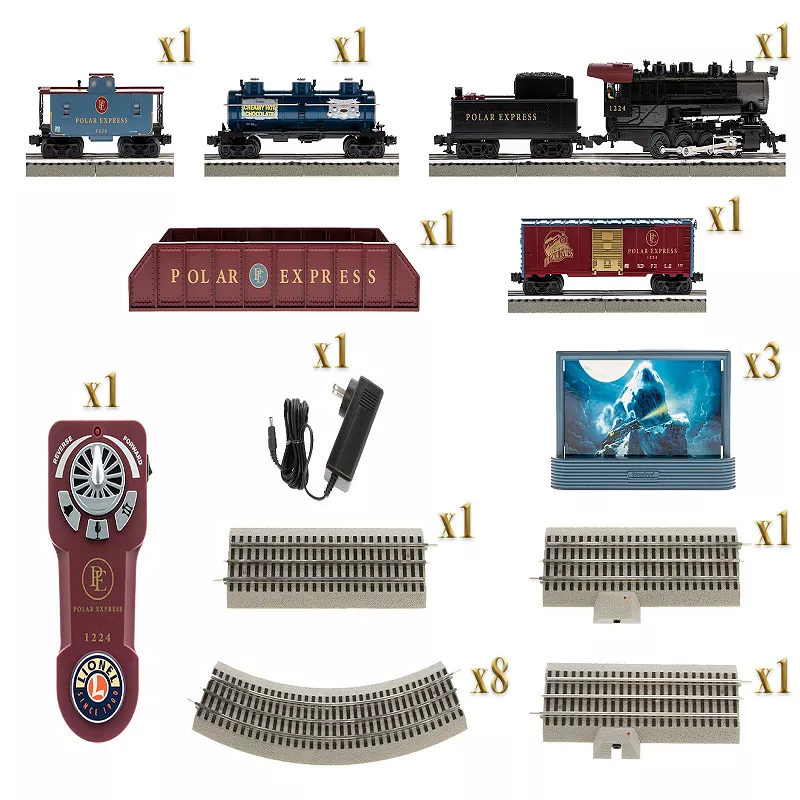 Lionel The Polar Express Freight Electric O Gauge Train Set with Bluetooth 5.0