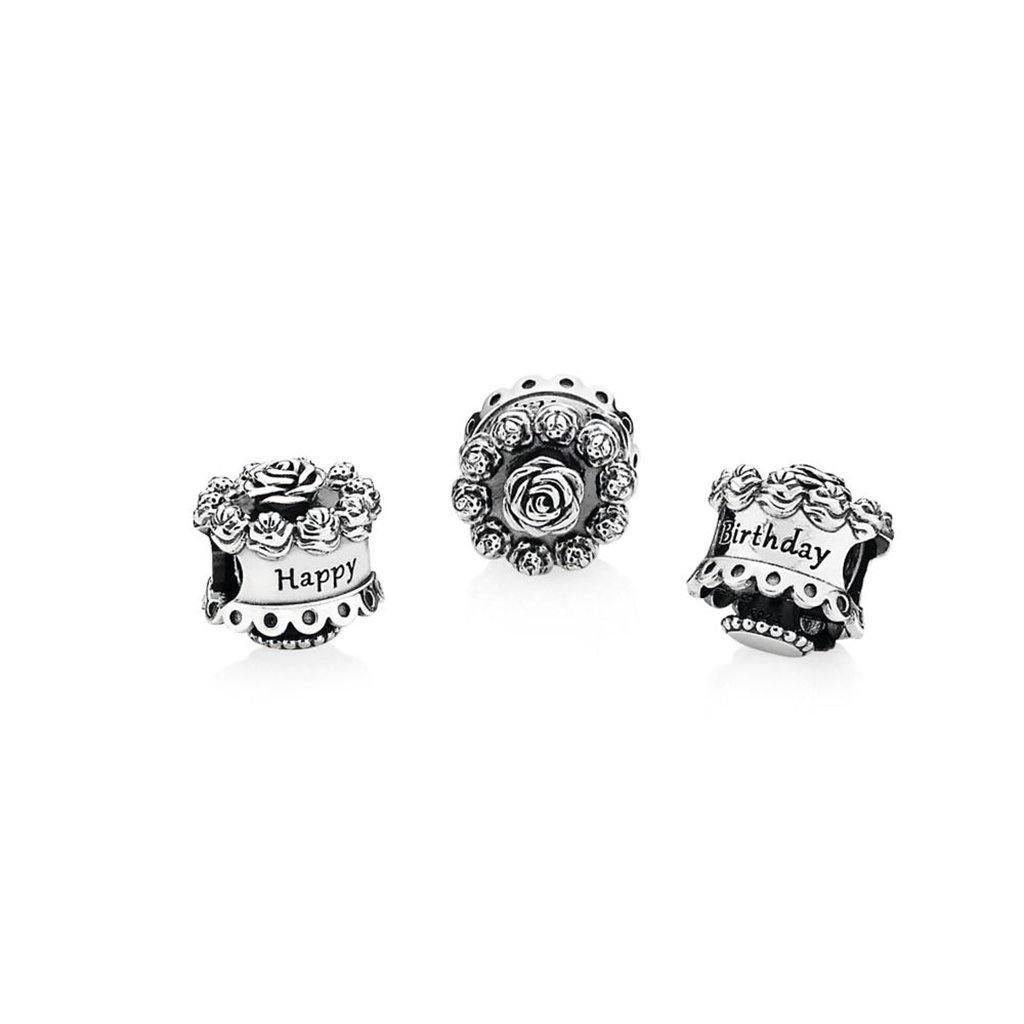 PANDORA  MOMENTS Happy Birthday Charm