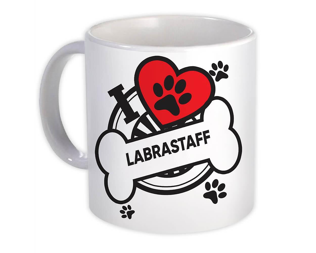 Labrastaff: Gift Mug Dog