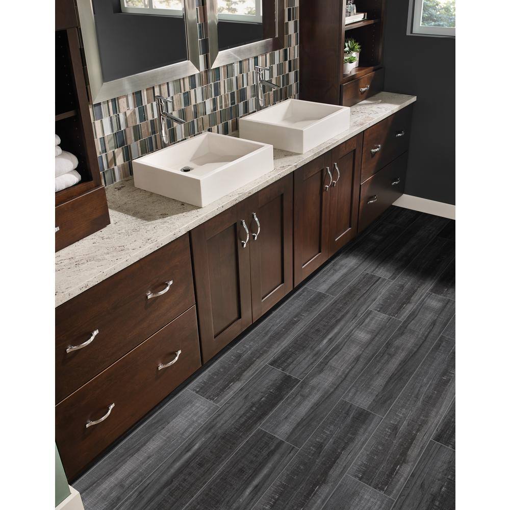 MSI Belmond Obsidian 8 in. x 39.75 in. Matte Ceramic Floor and Wall Tile (11.11 sq. ft.Case) NBELOBS8X40