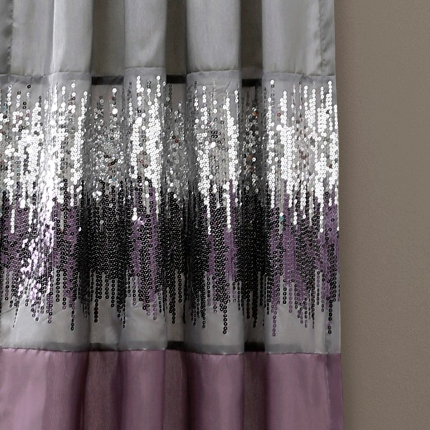 Home Boutique Night Sky Window Panel Single Purple grey 42x84