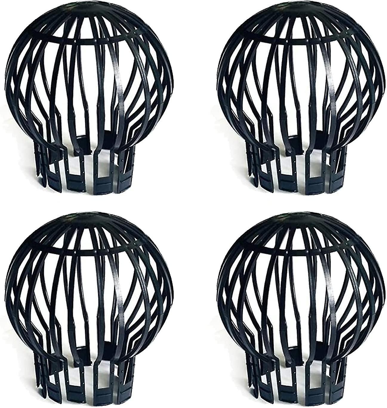 Other Sink Accessory Set Of 4 Soft Plastic Gutter Gutter Strainers To Keep Gutters Unclogged By Leaves， Moss Mud And Other Debris (black Scrollsqy)