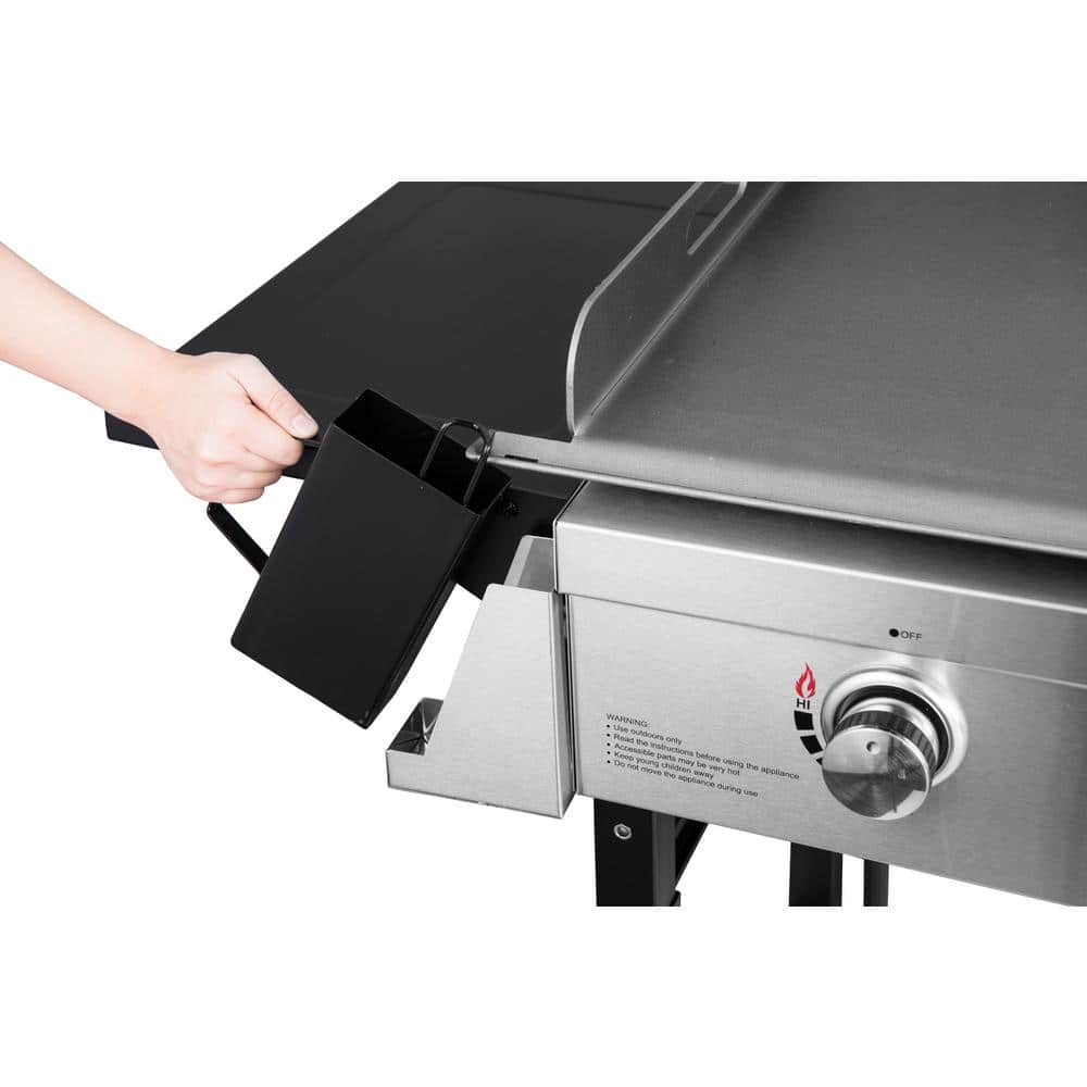 Royal Gourmet 4-Burner Gas Griddle with a Cover in Steel GB4001C