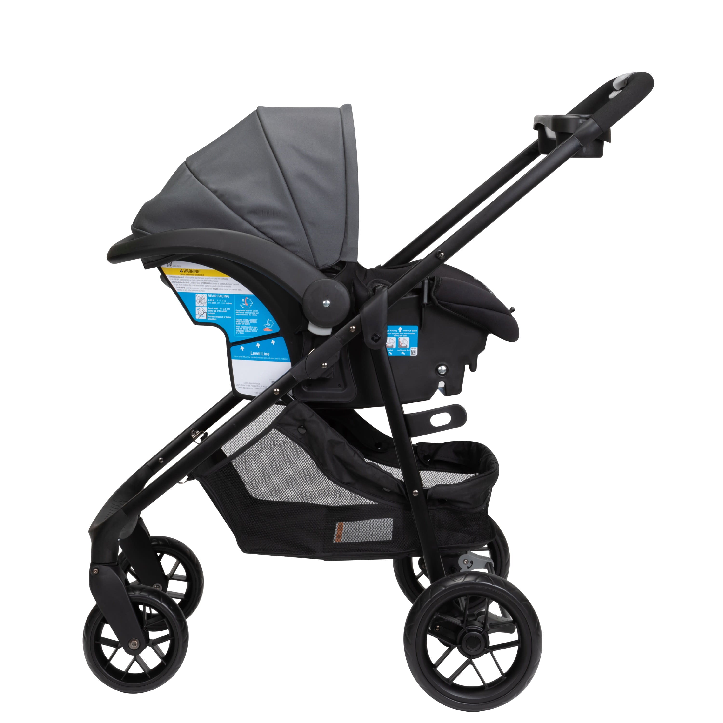 Safety 1ˢᵗ Grow and Go Sprint 8-in-1 Modular Travel System, Alloy