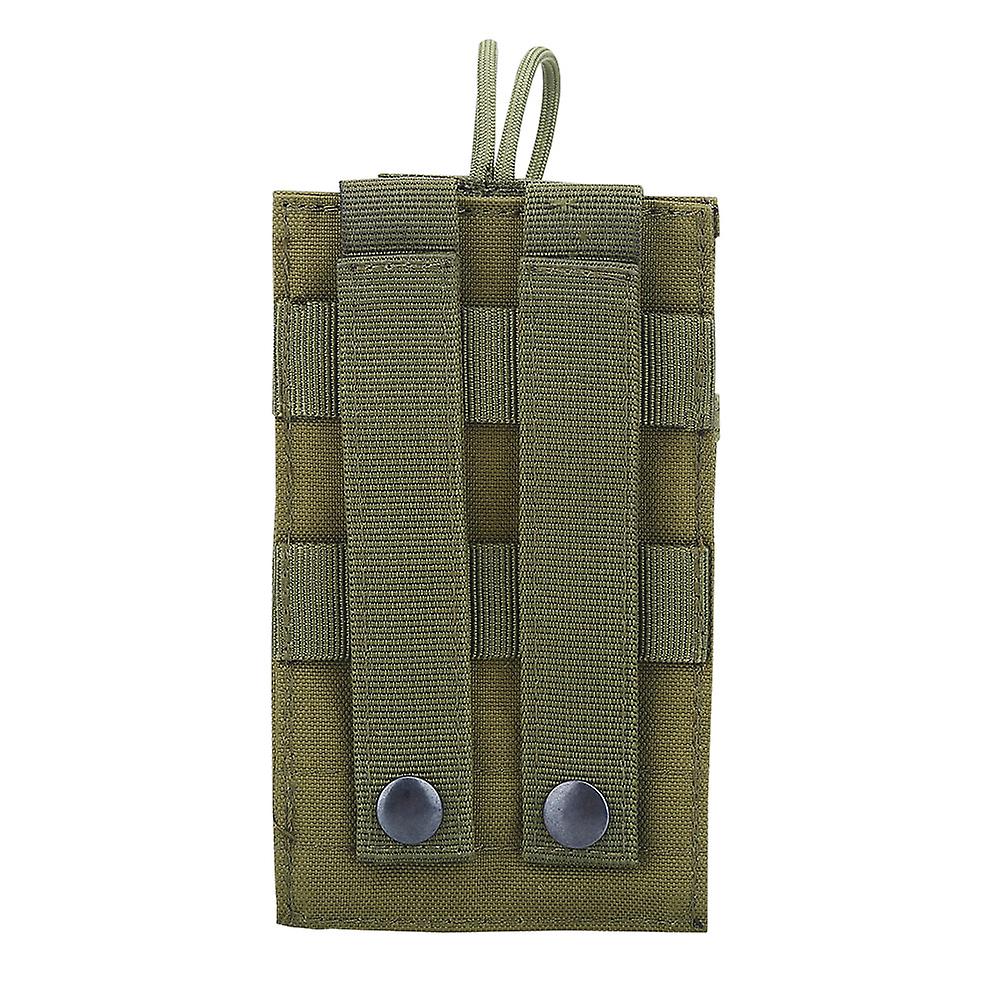 Portable Nylon Walkie Talkie Bag Pouch Radio Holder Case For Outdoor Sports Army Green