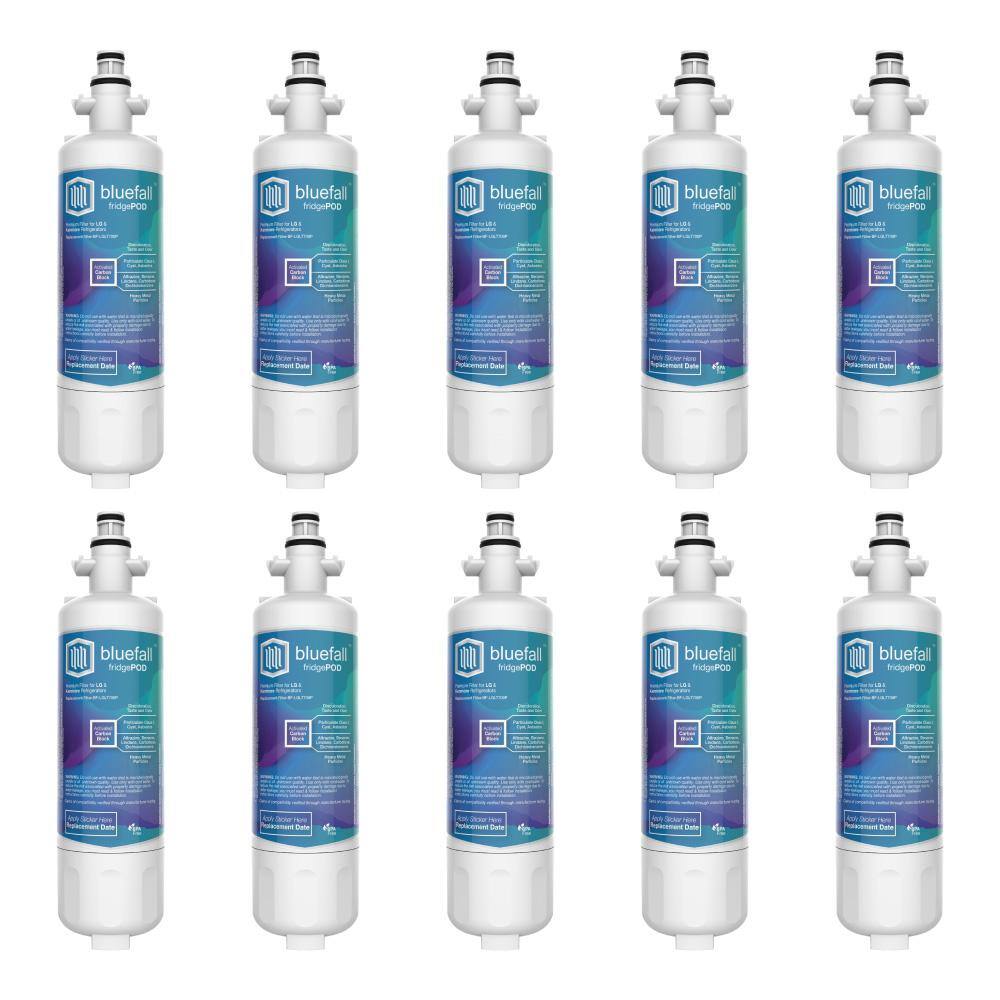 Bluefall 10 Compatible Refrigerator Water Filter Fits LG LT700P and Kenmore 46-9690 BFLGLT700P-10PK