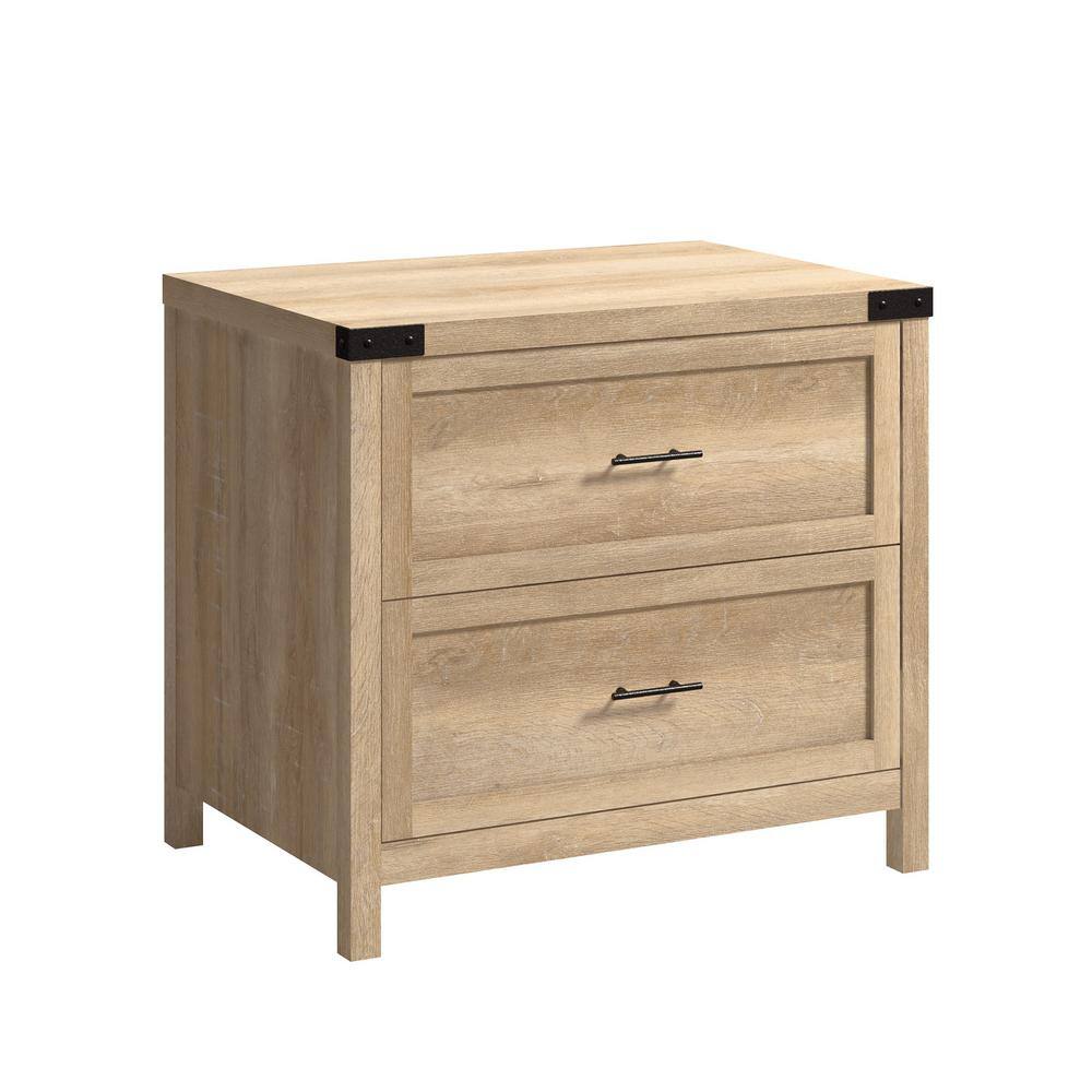 SAUDER Bridge Acre Orchard Oak Decorative Lateral File Cabinet with 2-Drawers 427327