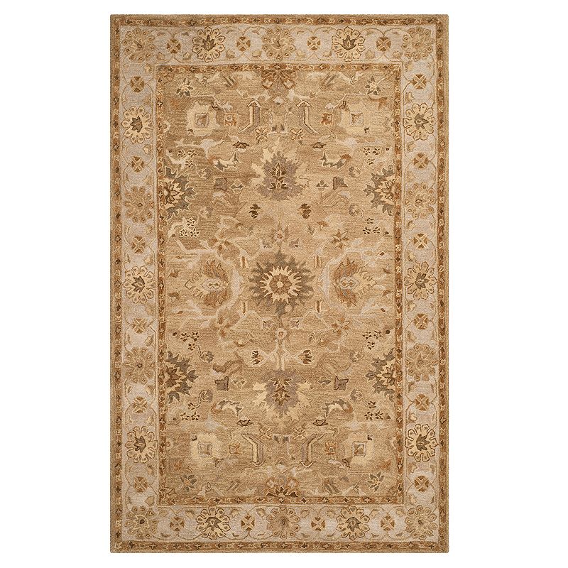 Safavieh Anatolia Zelda Framed Floral Wool Rug