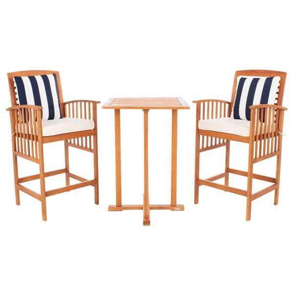 SAFAVIEH Outdoor Living Pate 3piece Bar Bistro Set