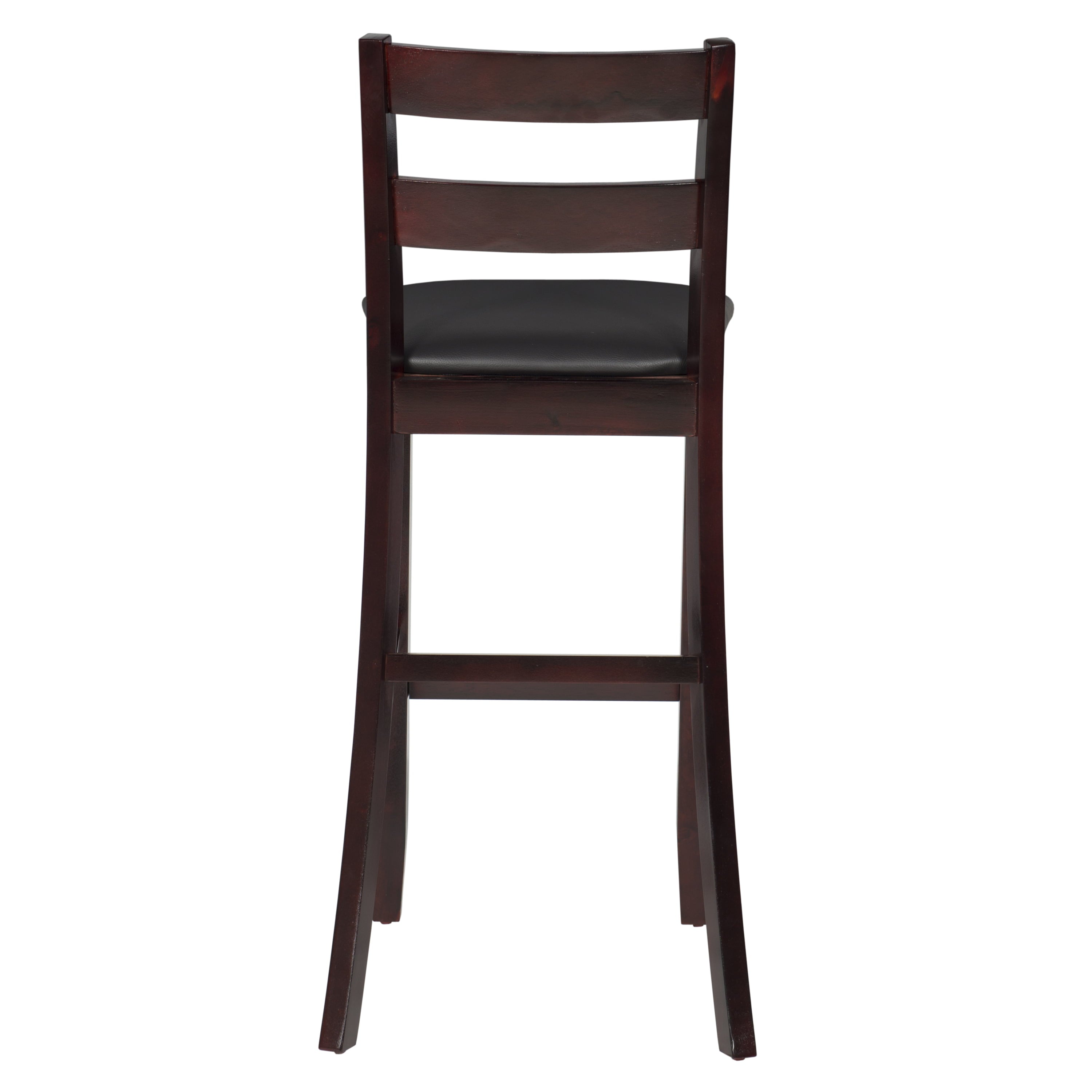 Linon Triena Bar Stool， Dark Brown