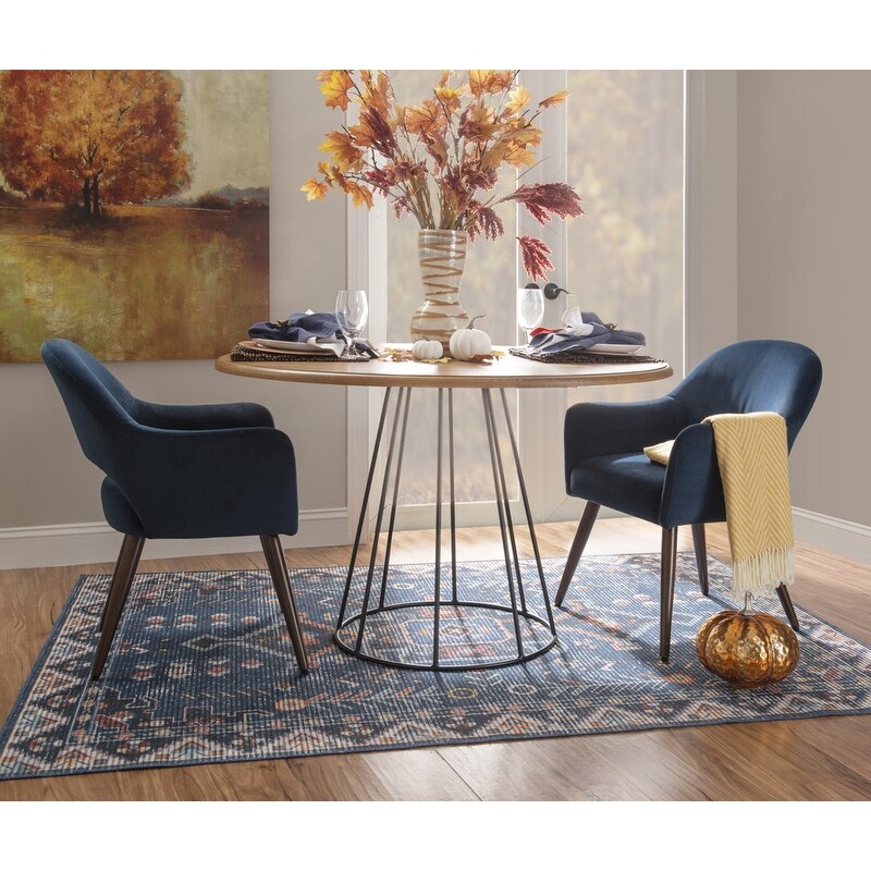 Saloma Round Dining Table   Black