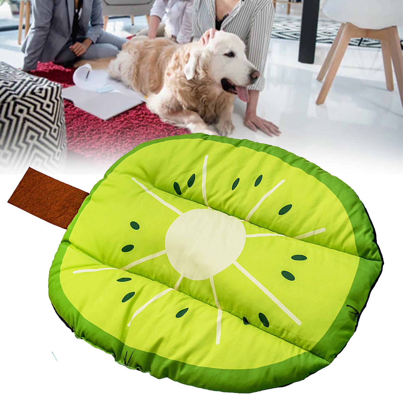 Pet Cushion HD Print Cute Soft Comfortable Universal Pet Bed Dog Mat for Home Outdoor Kiwi Fruit