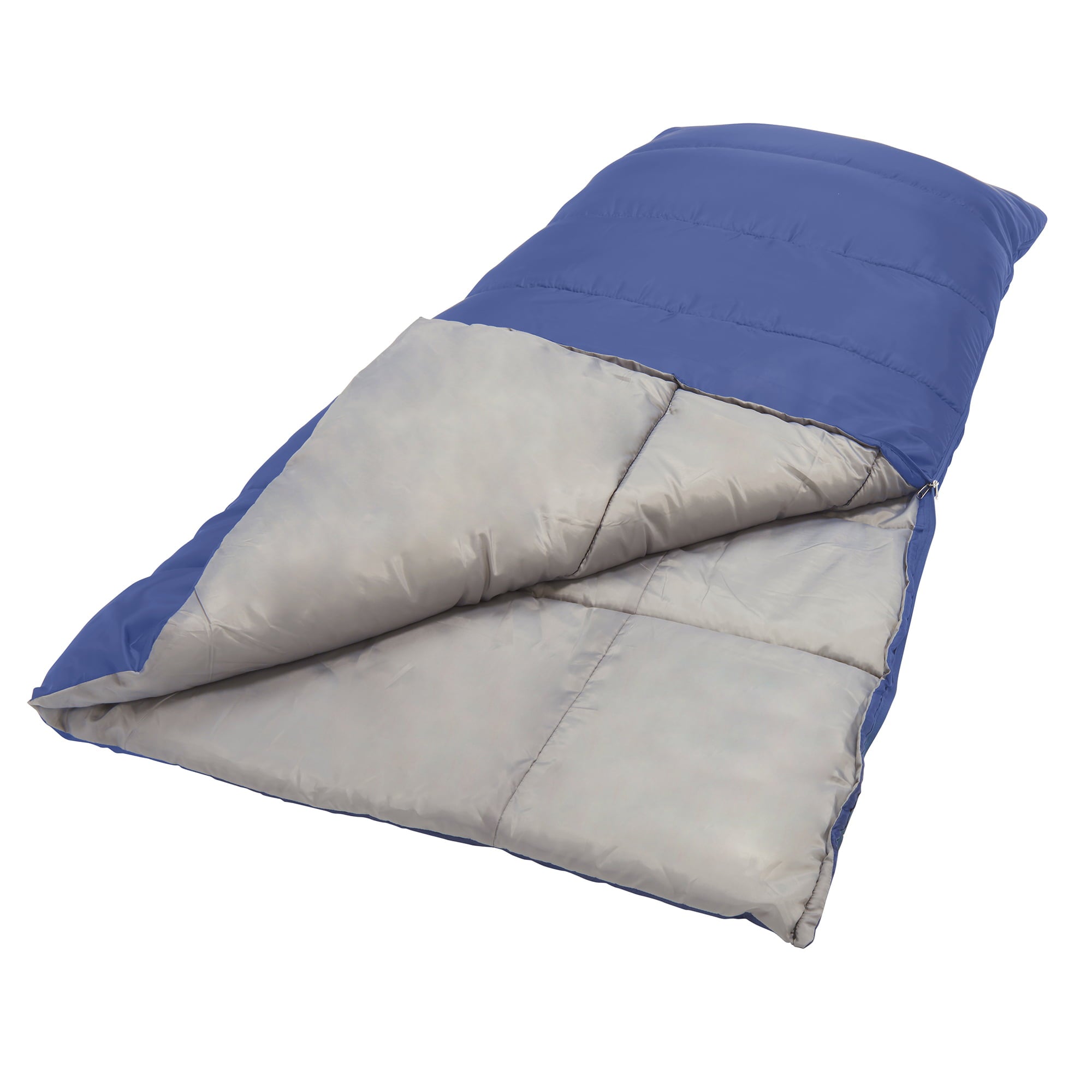 Wenzel Camper 40 Degree Rectangular Sleeping Bag, Blue, 33"x 75"