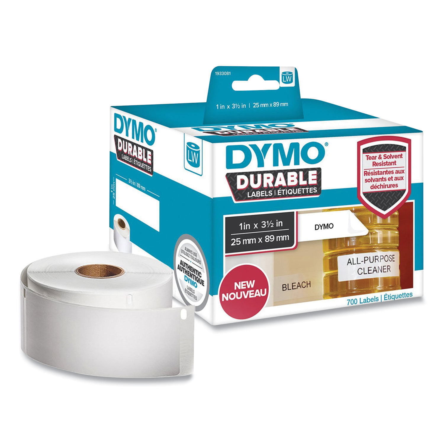 LW Durable Multi-Purpose Labels by DYMOandreg; DYM1933081EA