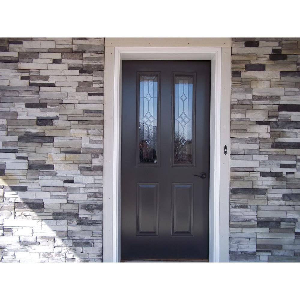 ADORN 23.5 in. x 6 in. Colorado Gray Stone Veneer Siding (Flats) CGFLAT