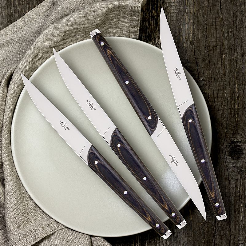 Argent Orfevres Clevedon Pakkawood 4-pc. Steak Knife Set