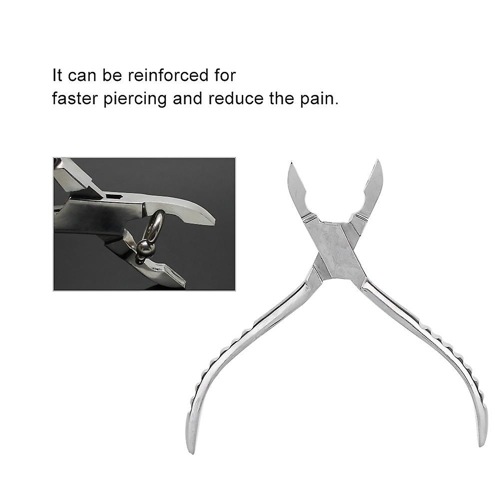 Stainless Steel Ring Closing Pliers Body Piercing Pliers Tools Clamp Forceps