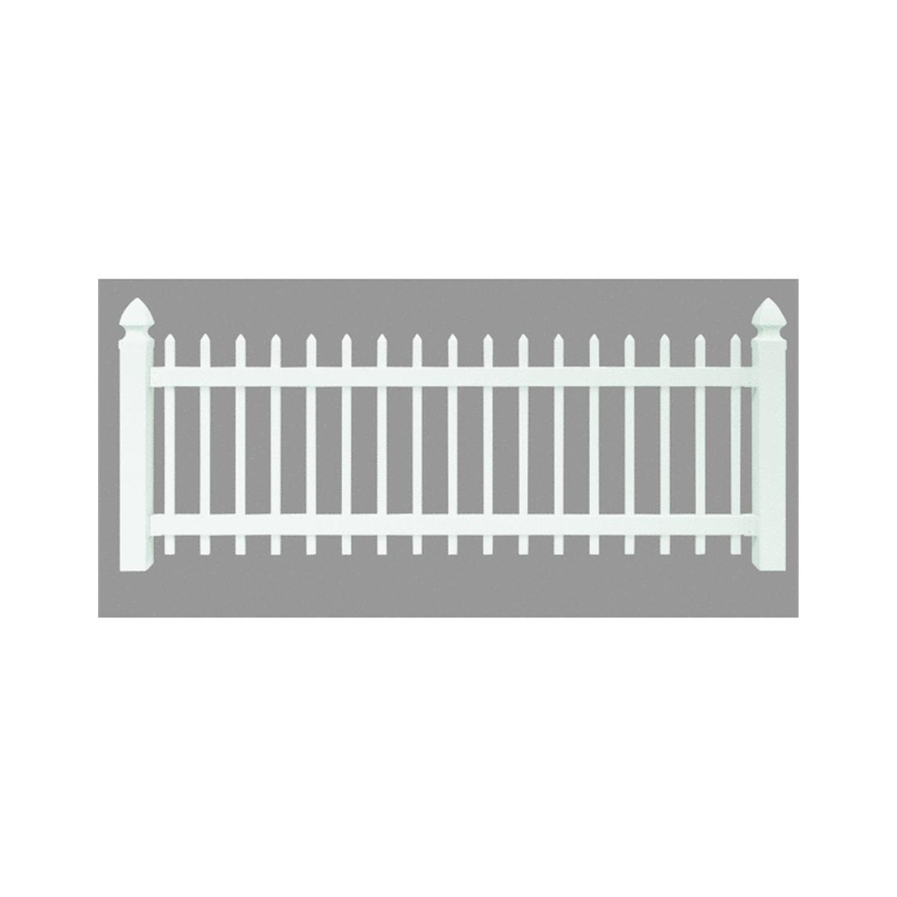 UFPI LBR & Treated 128003 3' X 8' Spaced Picket Yard Fence Section