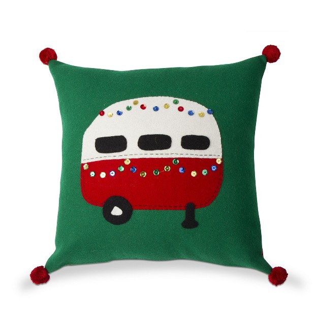 Tagltd 16 x27 x27 X 16 x27 x27 Whimsy Holiday Camper Pillow