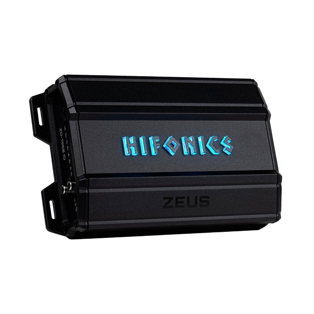 Hifonics Zeus Delta 1 350 Watt Compact Mono Block Nickel Plated Mobile Car Audio Amplifier With Auto Turn On Feature Zd 1350 1d Black