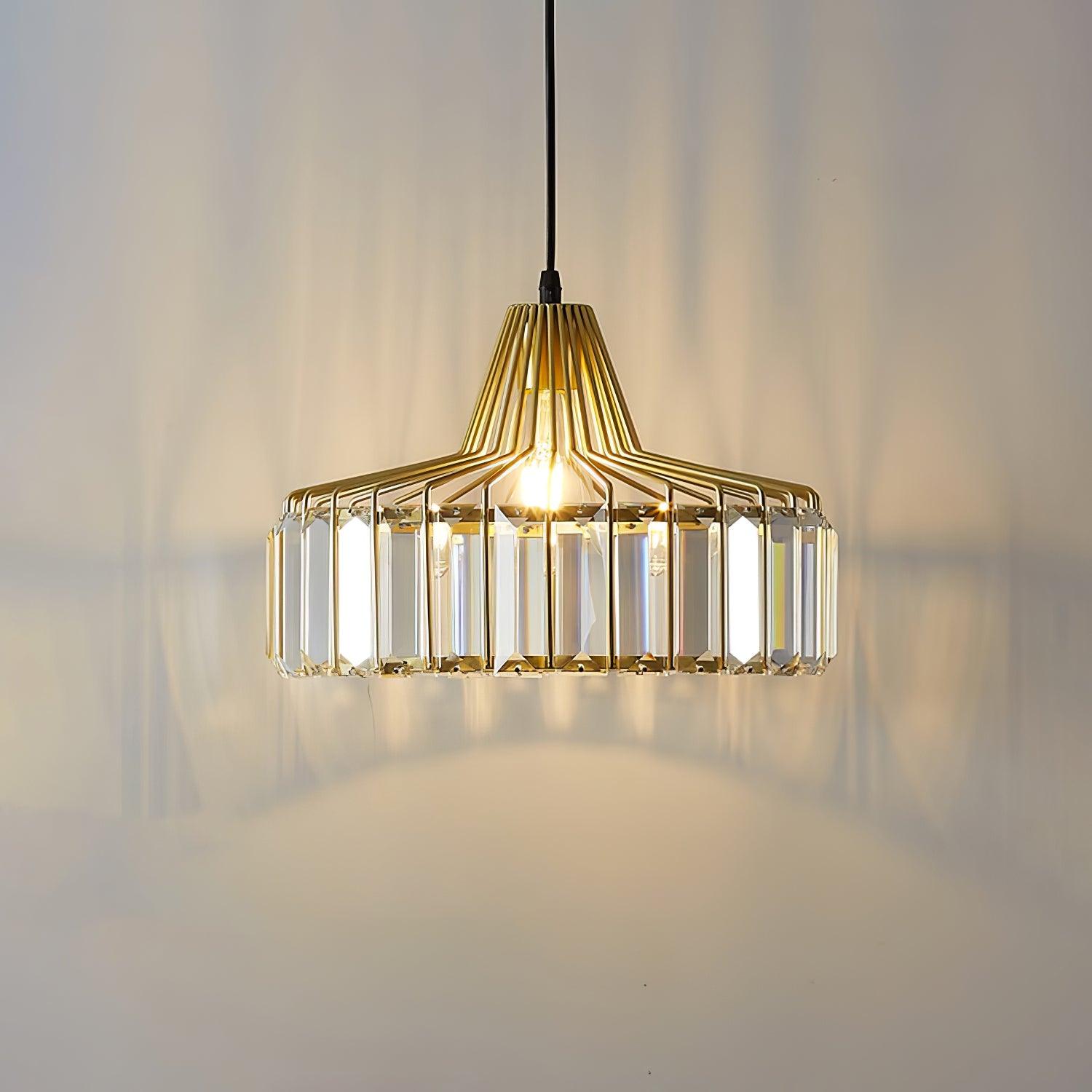 Crystal Drum Pendant Lamp