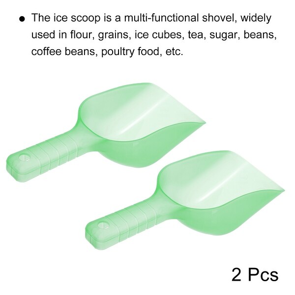 2Pcs Ice Scoop Plastic 5.9x3.3x2.4