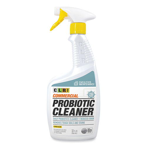 Jelmar CLR Commercial Probiotic Cleaner | Lemon Scent， 32 oz Spray Bottle， 6