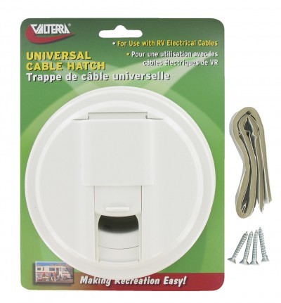 Valterra A10 2130VP Cable Hatch Unv Rnd Wh Cd