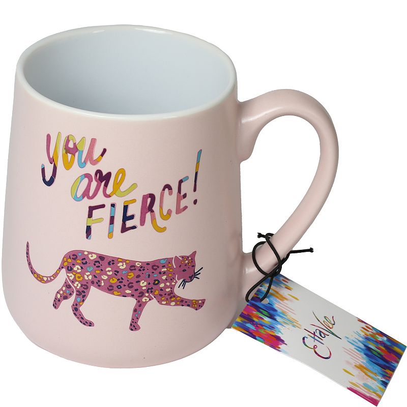 Enchante Accessories Pink You Are Fierce Cheetah Mug