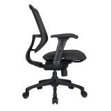 WorkPro 1000 Series Ergonomic Mesh/Mesh Mid-Back Task Chair， Black/Black， BIFMA Certified