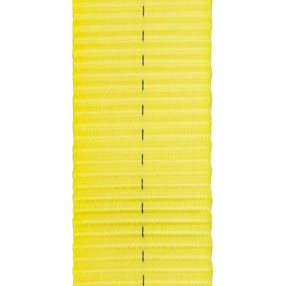 SmartStraps 30 ft. 7500 lb. Working Load Limit Yellow Recovery Tow Rope Strap with Loop Ends 832